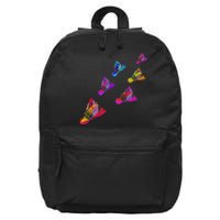 Colorful Badminton Shuttlecock Art Sports 16 in Basic Backpack