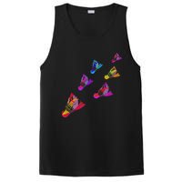 Colorful Badminton Shuttlecock Art Sports PosiCharge Competitor Tank