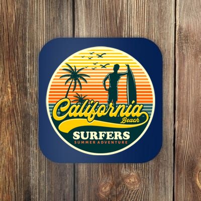 California Beach Surfers Summer Coaster