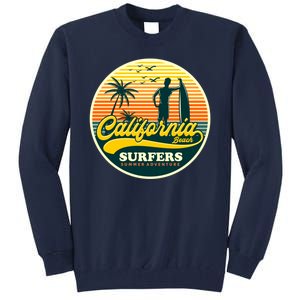 California Beach Surfers Summer Tall Sweatshirt