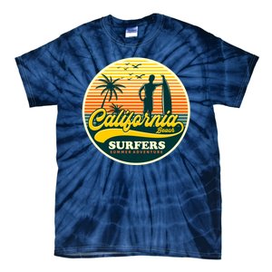 California Beach Surfers Summer Tie-Dye T-Shirt