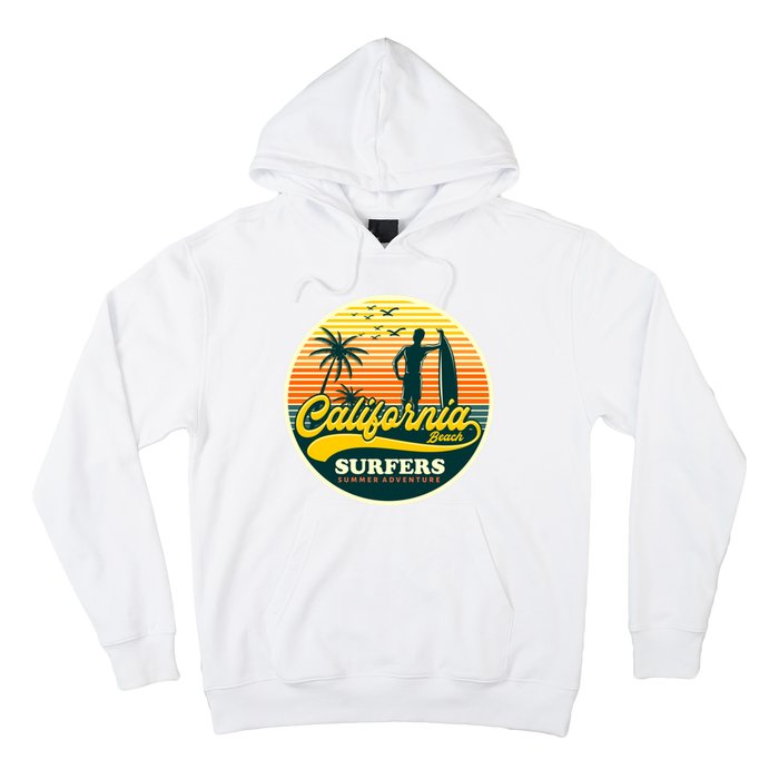 California Beach Surfers Summer Hoodie