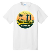 California Beach Surfers Summer Tall T-Shirt