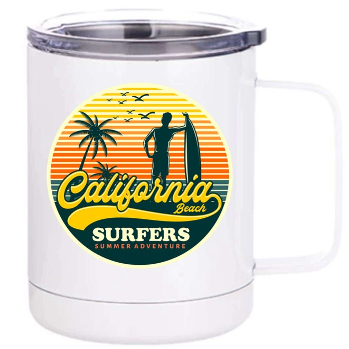 California Beach Surfers Summer 12 oz Stainless Steel Tumbler Cup