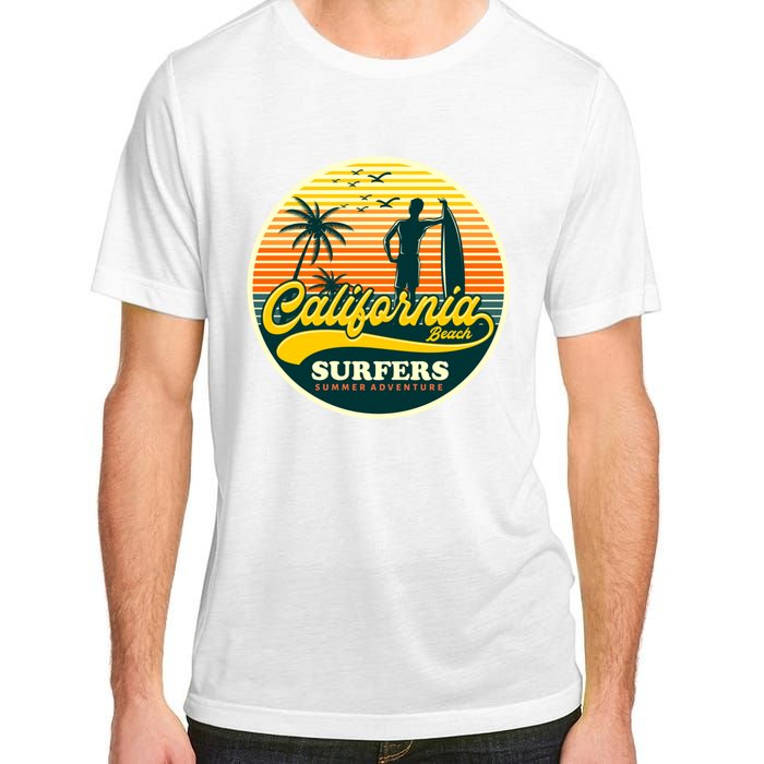 California Beach Surfers Summer Adult ChromaSoft Performance T-Shirt