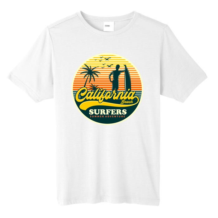 California Beach Surfers Summer Tall Fusion ChromaSoft Performance T-Shirt