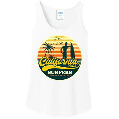 California Beach Surfers Summer Ladies Essential Tank