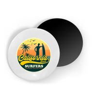 California Beach Surfers Summer Magnet