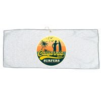 California Beach Surfers Summer Large Microfiber Waffle Golf Towel