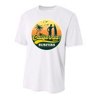 California Beach Surfers Summer Performance Sprint T-Shirt