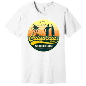 California Beach Surfers Summer Premium T-Shirt