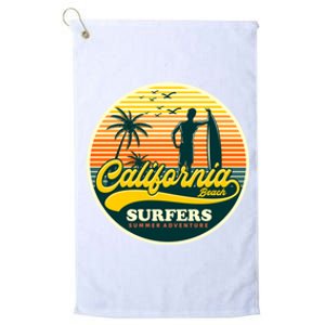 California Beach Surfers Summer Platinum Collection Golf Towel