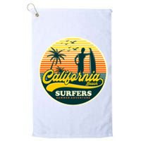 California Beach Surfers Summer Platinum Collection Golf Towel