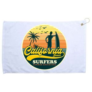 California Beach Surfers Summer Grommeted Golf Towel