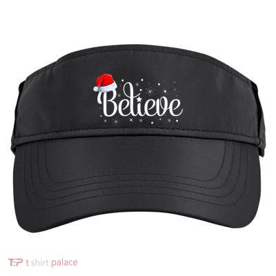Christmas Believe Santa Claus Believe Christmas Adult Drive Performance Visor
