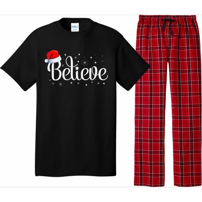 Christmas Believe Santa Claus Believe Christmas Pajama Set