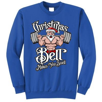 Christmas Barbell Squat Santa Funny Gym Quote Cute Gift Sweatshirt