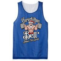 Christmas Barbell Squat Santa Funny Gym Quote Cute Gift Mesh Reversible Basketball Jersey Tank