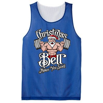 Christmas Barbell Squat Santa Funny Gym Quote Cute Gift Mesh Reversible Basketball Jersey Tank