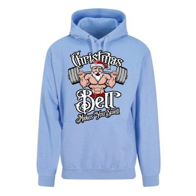 Christmas Barbell Squat Santa Funny Gym Quote Cute Gift Unisex Surf Hoodie