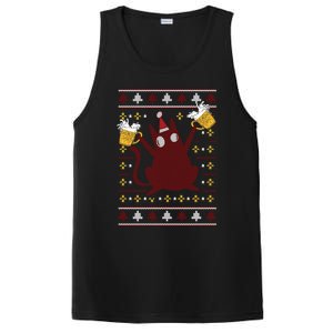 Cat Beer Saying Pew Pew Madafakas Funny Gift Ugly Christmas Cute Gift PosiCharge Competitor Tank