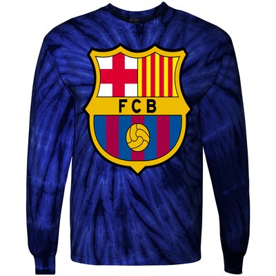 Cool Barcelona Soccer Jersey Tie-Dye Long Sleeve Shirt