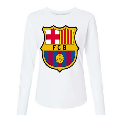 Cool Barcelona Soccer Jersey Womens Cotton Relaxed Long Sleeve T-Shirt