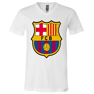 Cool Barcelona Soccer Jersey V-Neck T-Shirt