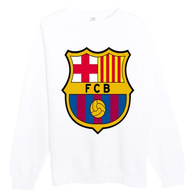 Cool Barcelona Soccer Jersey Premium Crewneck Sweatshirt