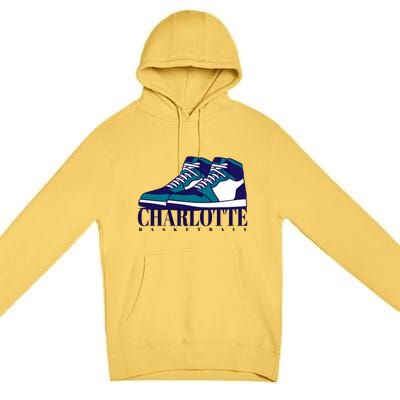 Charlotte Basketball Sneakers Premium Pullover Hoodie