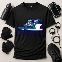Charlotte Basketball Sneakers Cooling Performance Crew T-Shirt