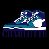 Charlotte Basketball Sneakers Cooling Performance Crew T-Shirt