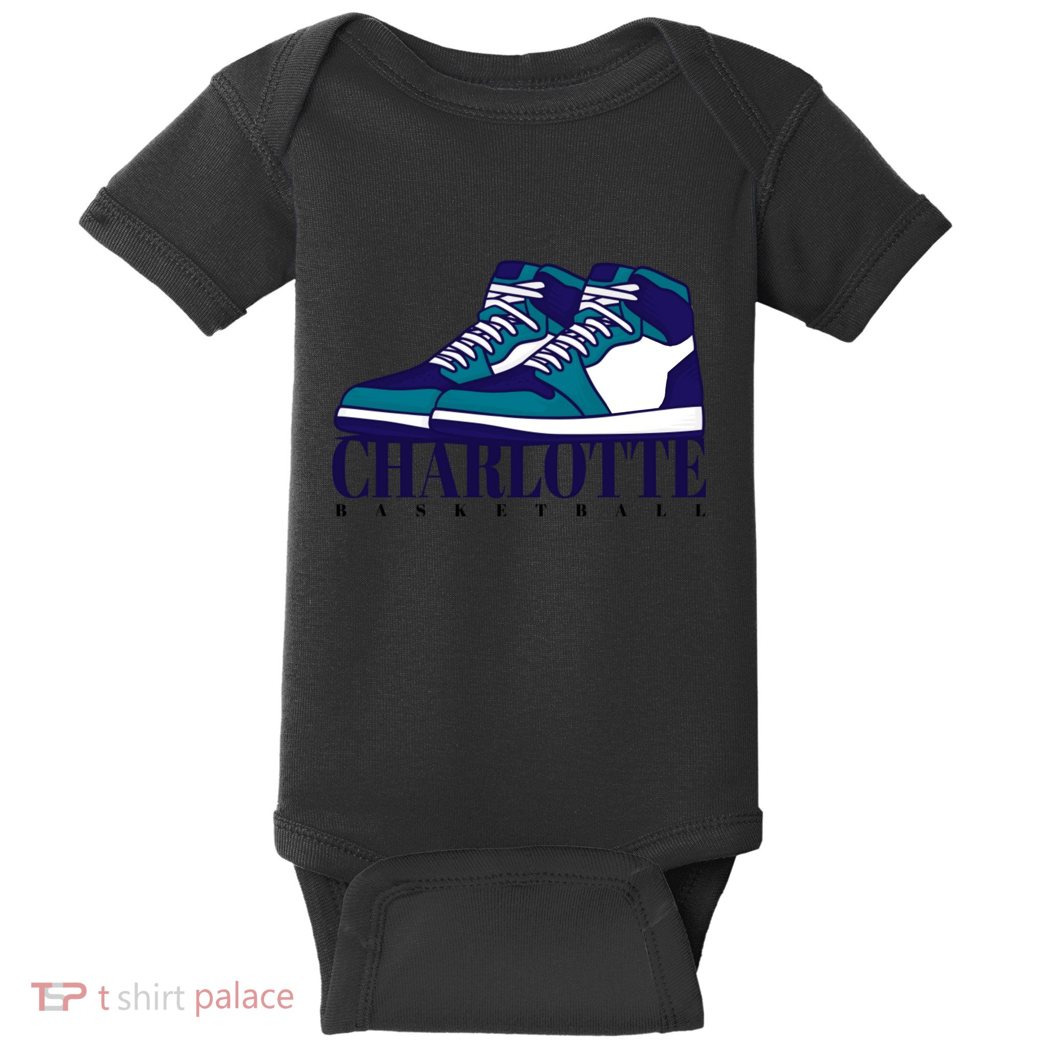 Charlotte Basketball Sneakers Baby Bodysuit