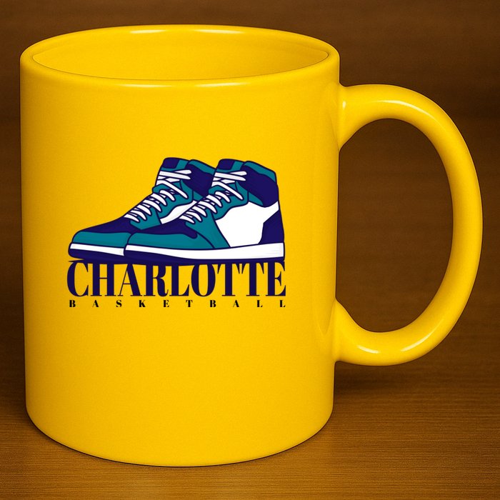 Charlotte Basketball Sneakers 11oz C Handle Ceramic Mug