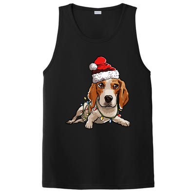 Cute Beagle Santa Christmas Tree Lights Xmas Cool Gift PosiCharge Competitor Tank