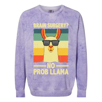 Cute Brain Surgery For Get Well Soon Recovery Colorblast Crewneck Sweatshirt
