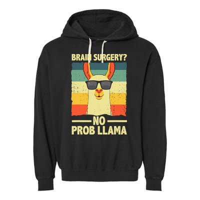 Cute Brain Surgery For Get Well Soon Recovery Garment-Dyed Fleece Hoodie