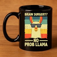 Cute Brain Surgery For Get Well Soon Recovery 11oz C Handle Ceramic Mug