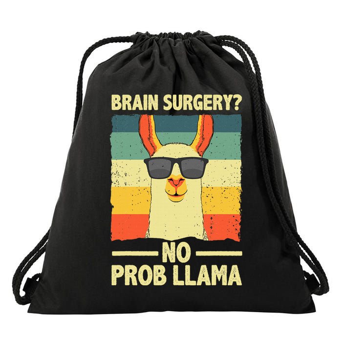 Cute Brain Surgery For Get Well Soon Recovery Drawstring Bag