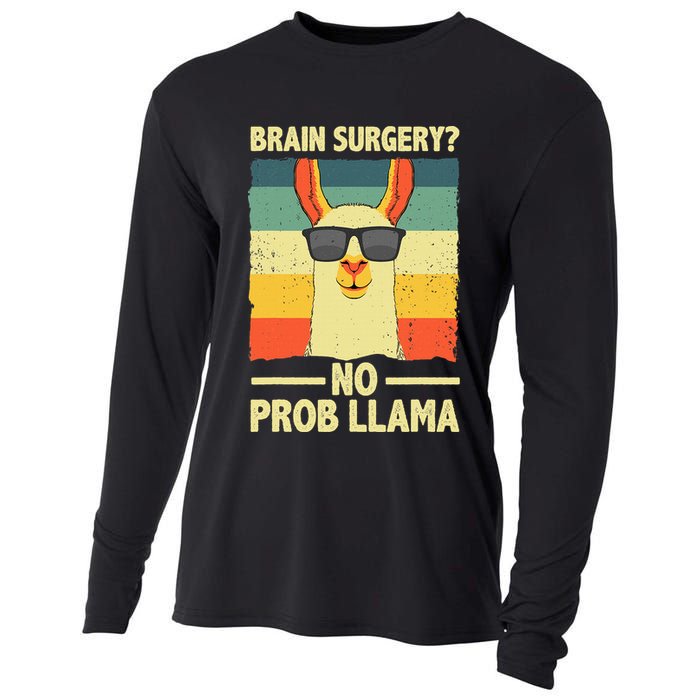 Cute Brain Surgery For Get Well Soon Recovery Cooling Performance Long Sleeve Crew
