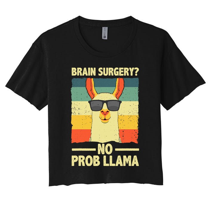 Cute Brain Surgery For Get Well Soon Recovery Crop Top