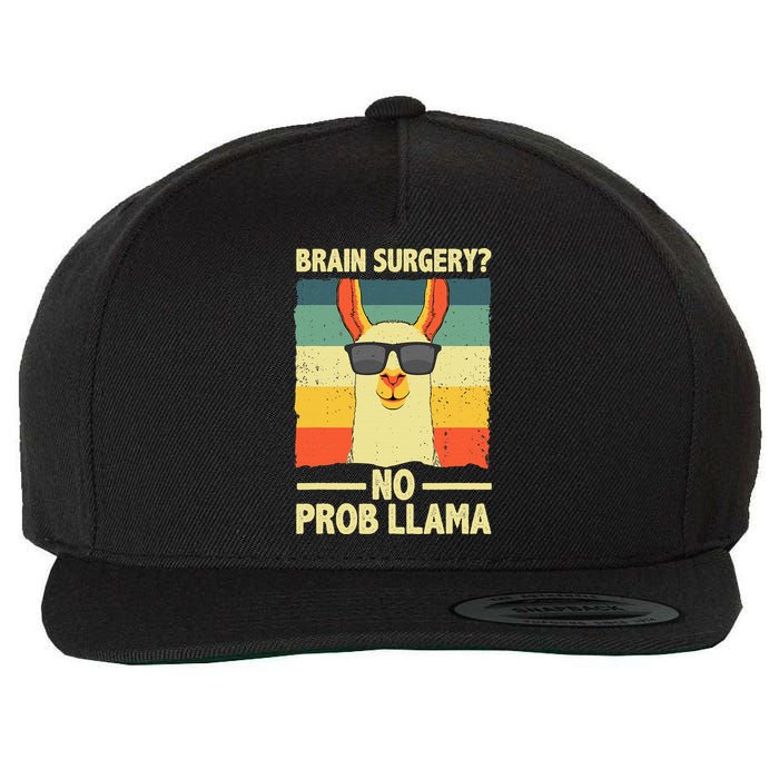 Cute Brain Surgery For Get Well Soon Recovery Wool Snapback Cap