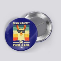Cute Brain Surgery For Get Well Soon Recovery Button