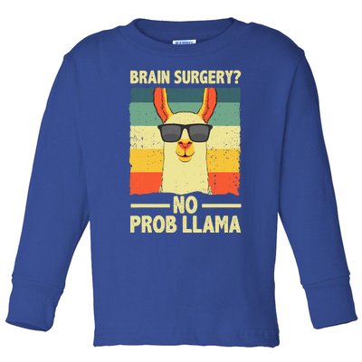 Cute Brain Surgery For Get Well Soon Recovery Toddler Long Sleeve Shirt