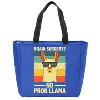 Cute Brain Surgery For Get Well Soon Recovery Zip Tote Bag