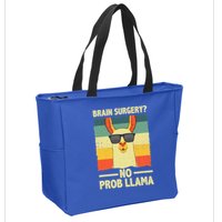 Cute Brain Surgery For Get Well Soon Recovery Zip Tote Bag