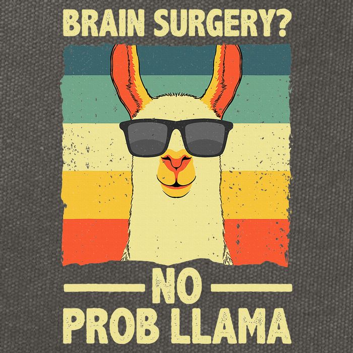 Cute Brain Surgery For Get Well Soon Recovery Cotton Canvas Backpack