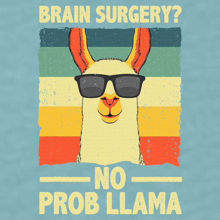 Cute Brain Surgery For Get Well Soon Recovery Sueded Cloud Jersey T-Shirt