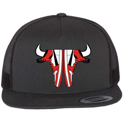 Chicago Bulls Shoes Flat Bill Trucker Hat