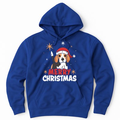 Cute Beagle Santa Dog Lovers Merry Christmas Xmas Design Funny Gift Hoodie